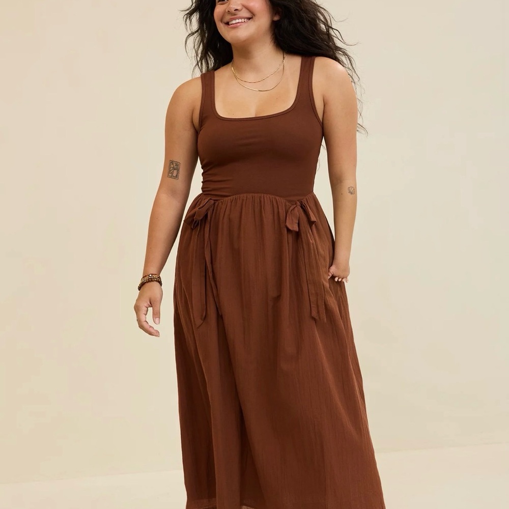 Aerie At the Barre Bow Dress